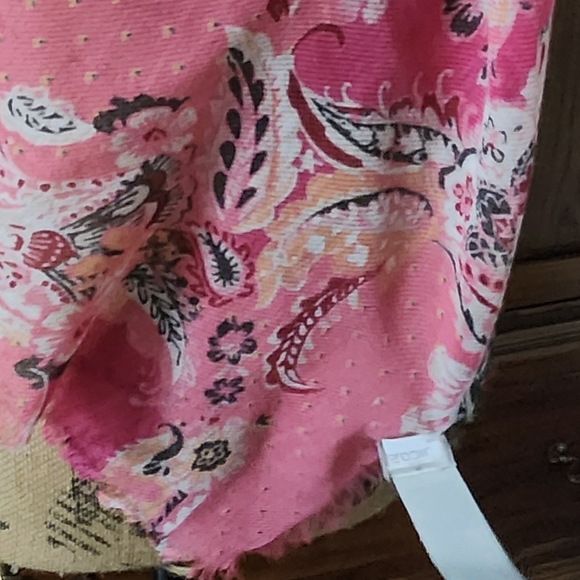 CHICOS Pink combo paisley square scarf. New with tags - Picture 9 of 14